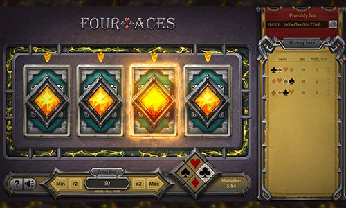 آموزش بازی چهار آس شرطی Four Aces