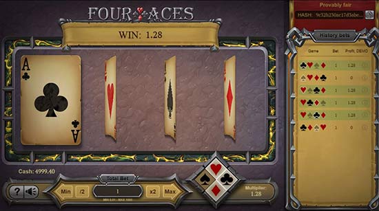 آموزش بازی چهار آس شرطی Four Aces